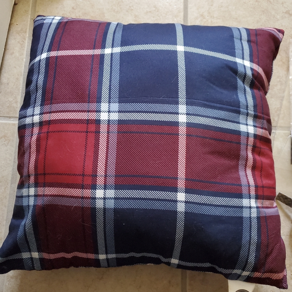 Plaid pillow